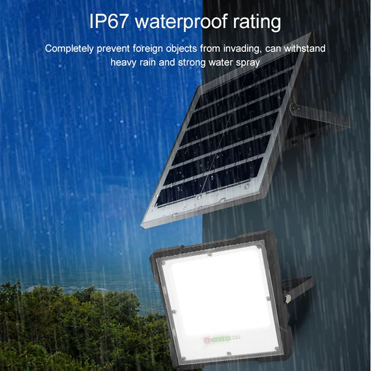 Waterproof Ip67 Outdoor Sports Stadiums Lamp 50 100 150 Watt Remote Control Led Solar Flood Light