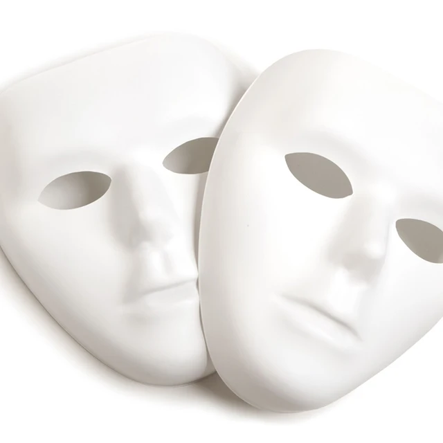 OEM custom home decor children white bisque items DIY halloween-party-masks unpainted italian ceramic-mask