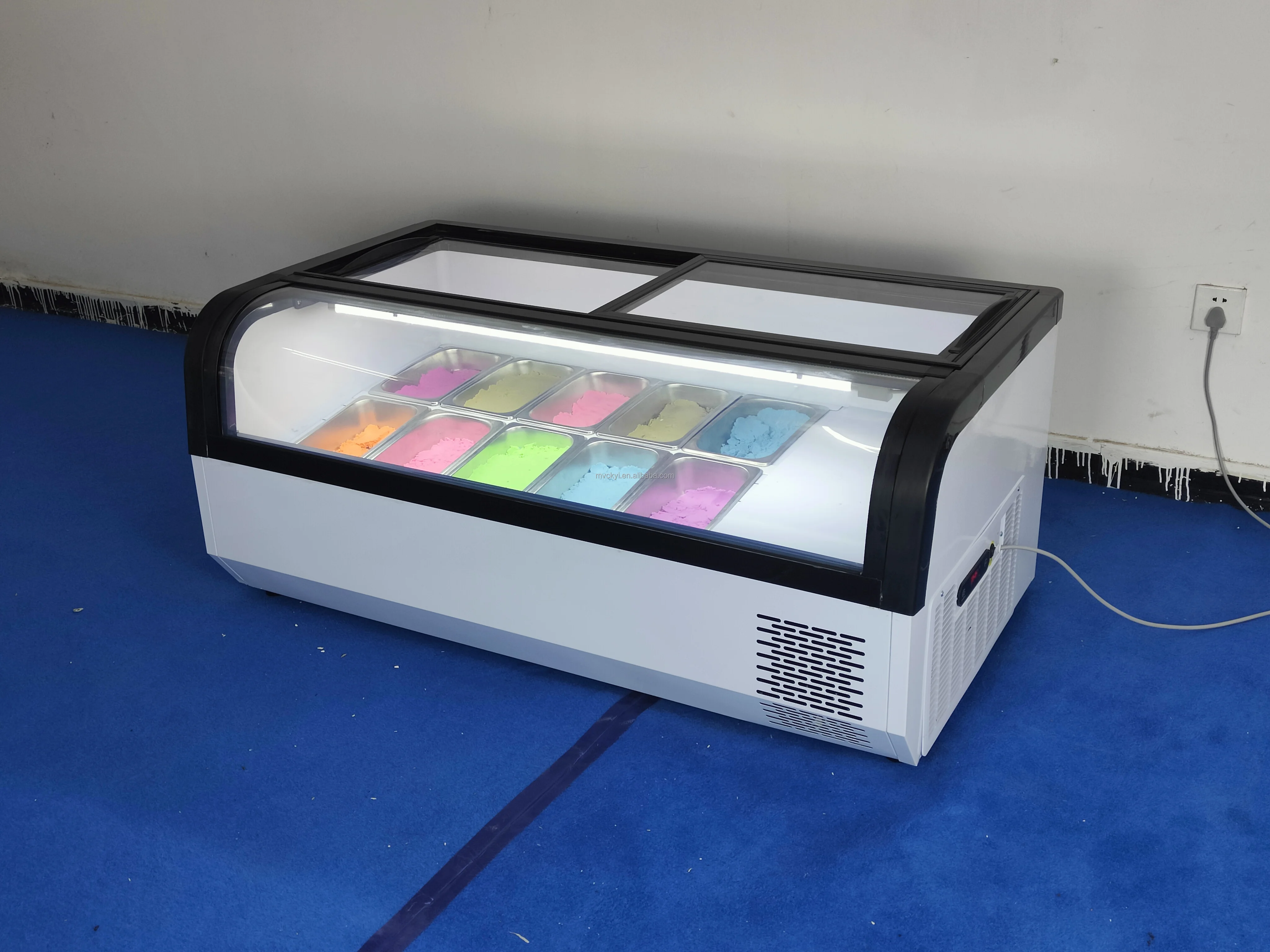 Mvckyi ice cream showcase freezer batch freezer For Refrigerated Equipment Ice Cream Display Freezer