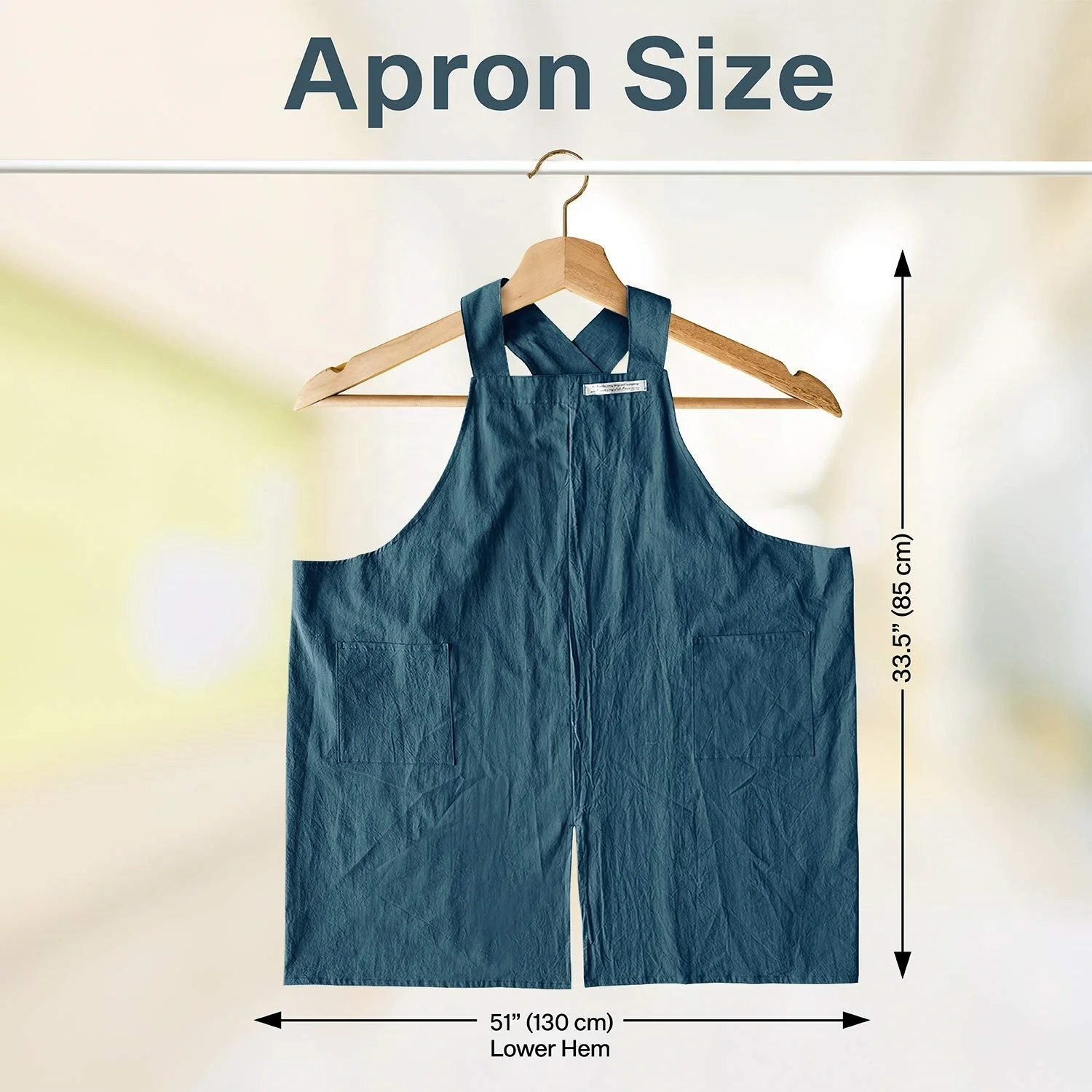 YA SHINE Cotton Japanese apron custom logo Work Gardening Cooking Painting Baking plain color Aprons for Women and Men