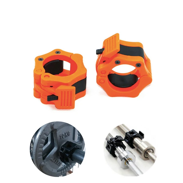 Weightlifting Fitness Training 2 inch Quick Release Pro Barbell Clamps Collars Clips