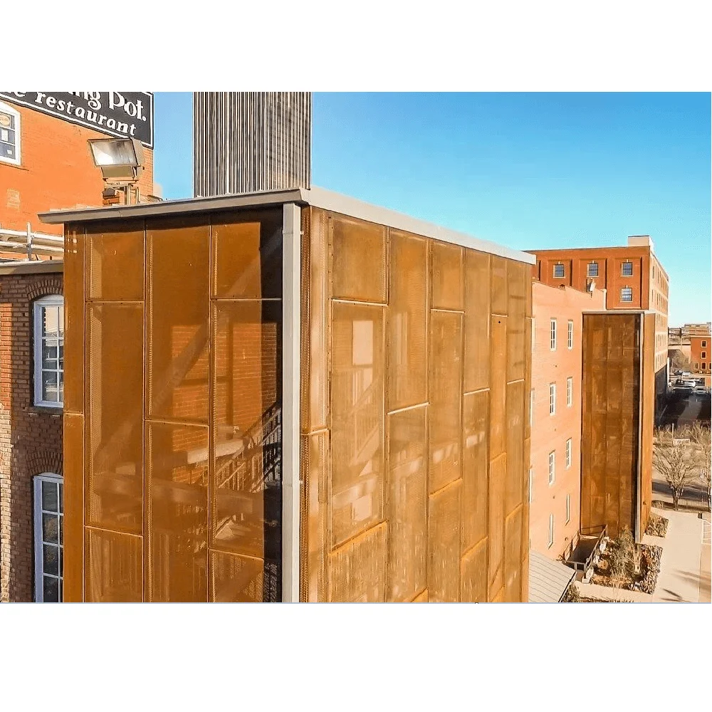 
Wall decors exterior cladding weathering metal screen 