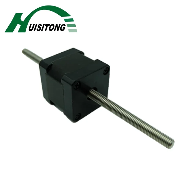 Nema 14 1.8 degree linear stepper motor with non captive shaft stepper motor linear actuator