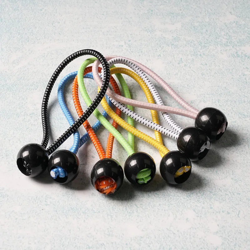 Colorful 3mm Elastic Cord ball for Tie up Bungee Cord Canopy Tie Down Straps Bungee Cord for tents Outdoor 8/12/15cm