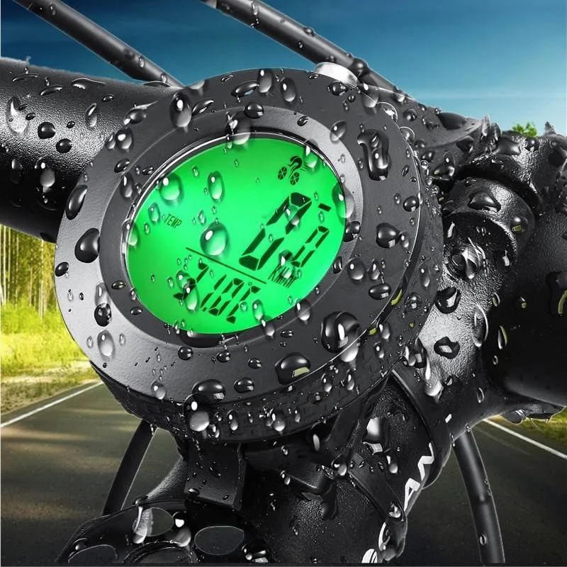 Водонепроницаемый беспроводной проводной велосипедный цифровой спидометр Inbike Круглый