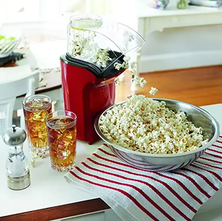 2024 New Tabletop Portable Hot Air Popcorn Maker Mini Popcorn Machine