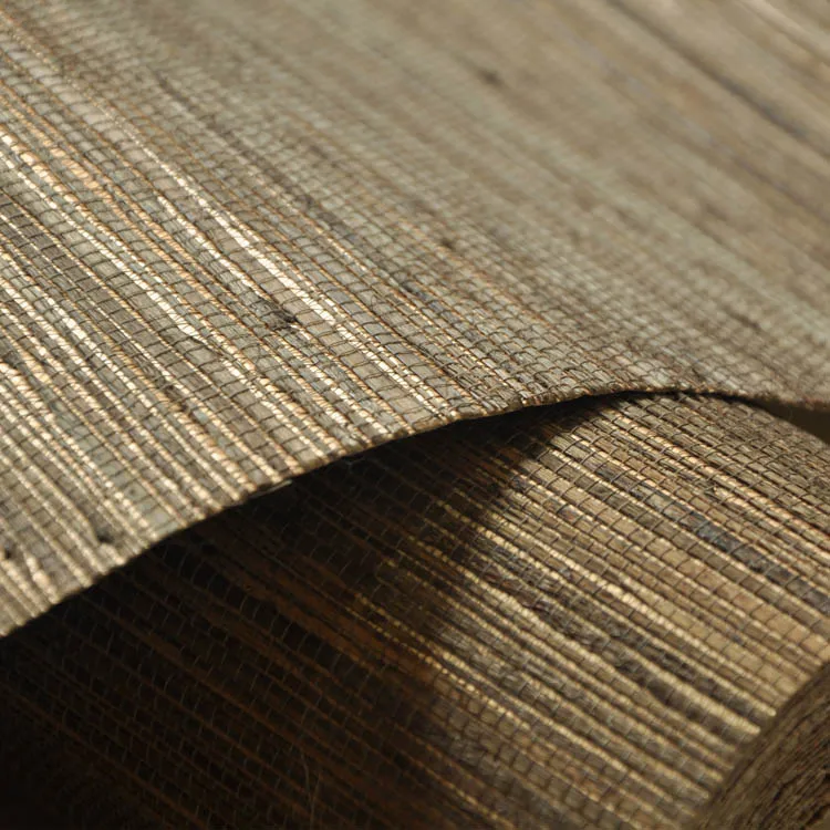 New Design Free Sample MYWIND Artsy Grasscloth Raw Hemp Home Latest Wallpaper  Home Decoration Wallcoverings
