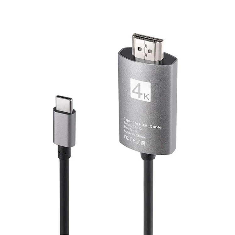 
Mobile Phone To TV Conversion HD Projection Cable 2M Type C To Hd mi Interface 4K 60HZ Data Cable Converter 