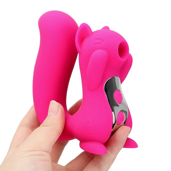 
10 frequency rechargeable squirrel tongue vibrator nipple sucker clitoris licking stimulator women sex toys for adults 