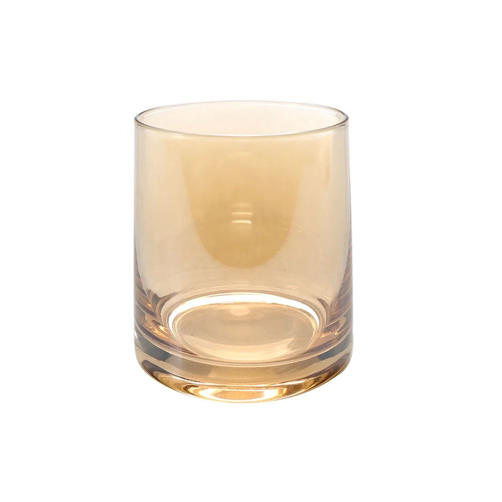 Jasper Glass 2021 New Arrival Amber Colored Highball Whiskey Glass Cup