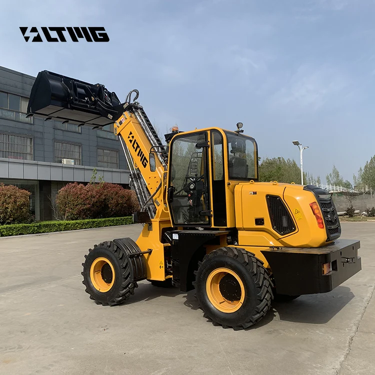 telehandler loader machine 1 ton 2 ton 3 ton telescopic wheel loader with hydraulic joystick
