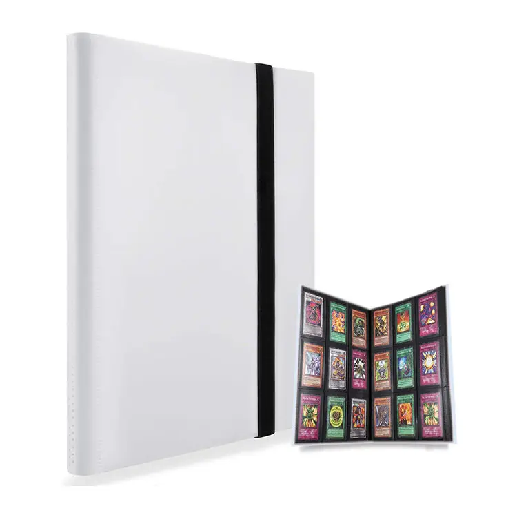 High quality pp plastic trading game poke mon card binder 9 pockets for collection game cards album