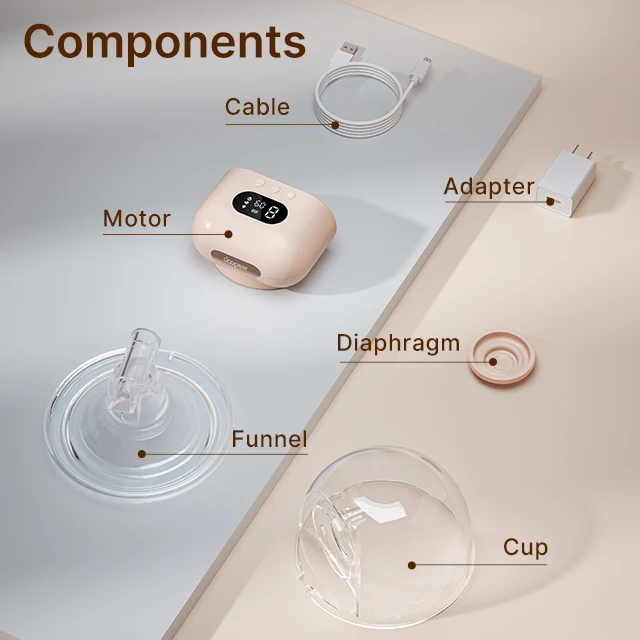 Doopser Wearable Hands Free Breast Pump Electric Breast Pump DPS-8012 Silicone Wearable Cup Breast Milk