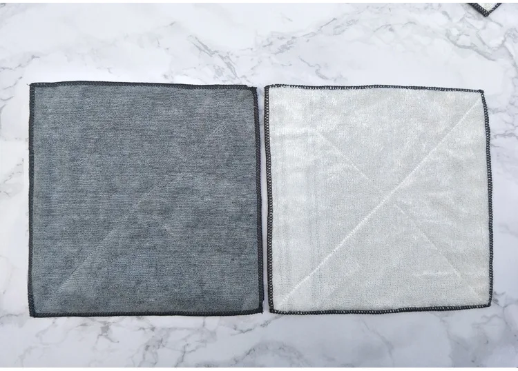 Wholesale Eco-friendly Household Natural Thickened Double-sided Microfiber Bamboo Kitchen Towel Cleaning Cloth
