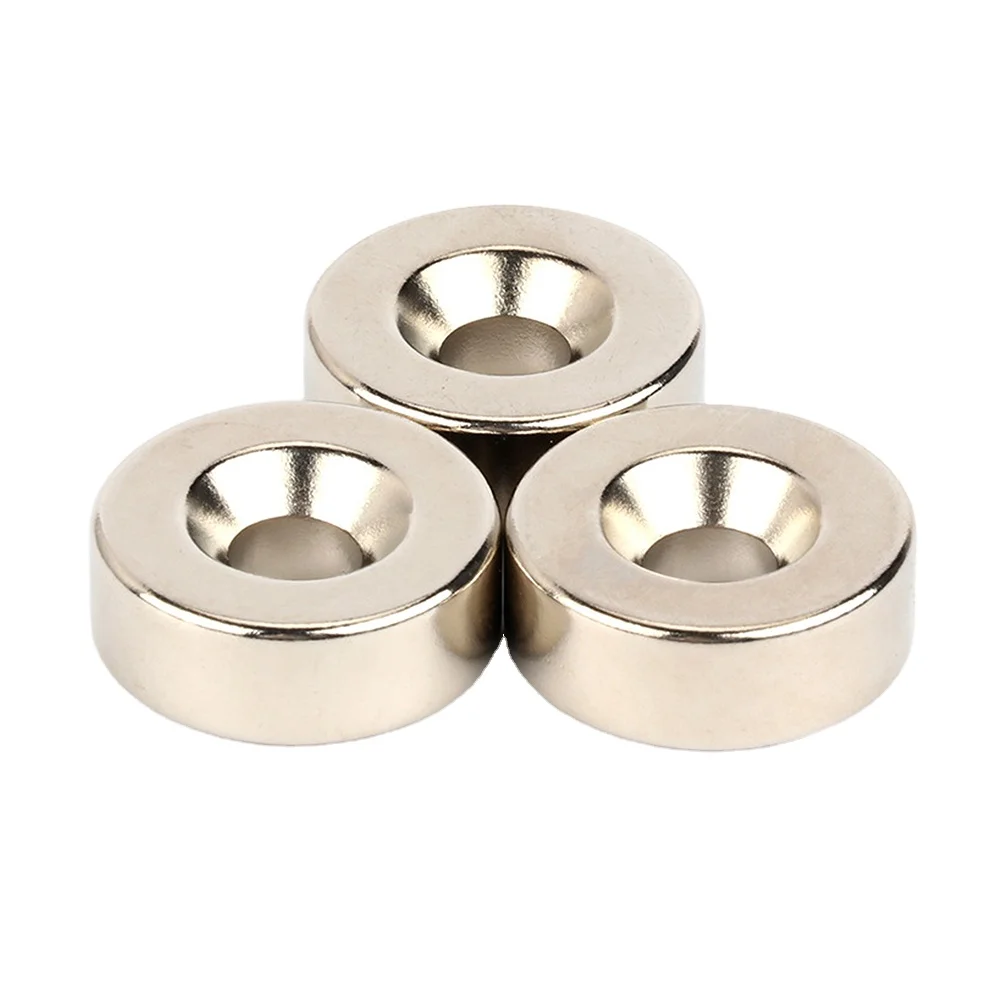 Professional custom-made high-quality multi specification rare earth material strong ring countersunk magnet