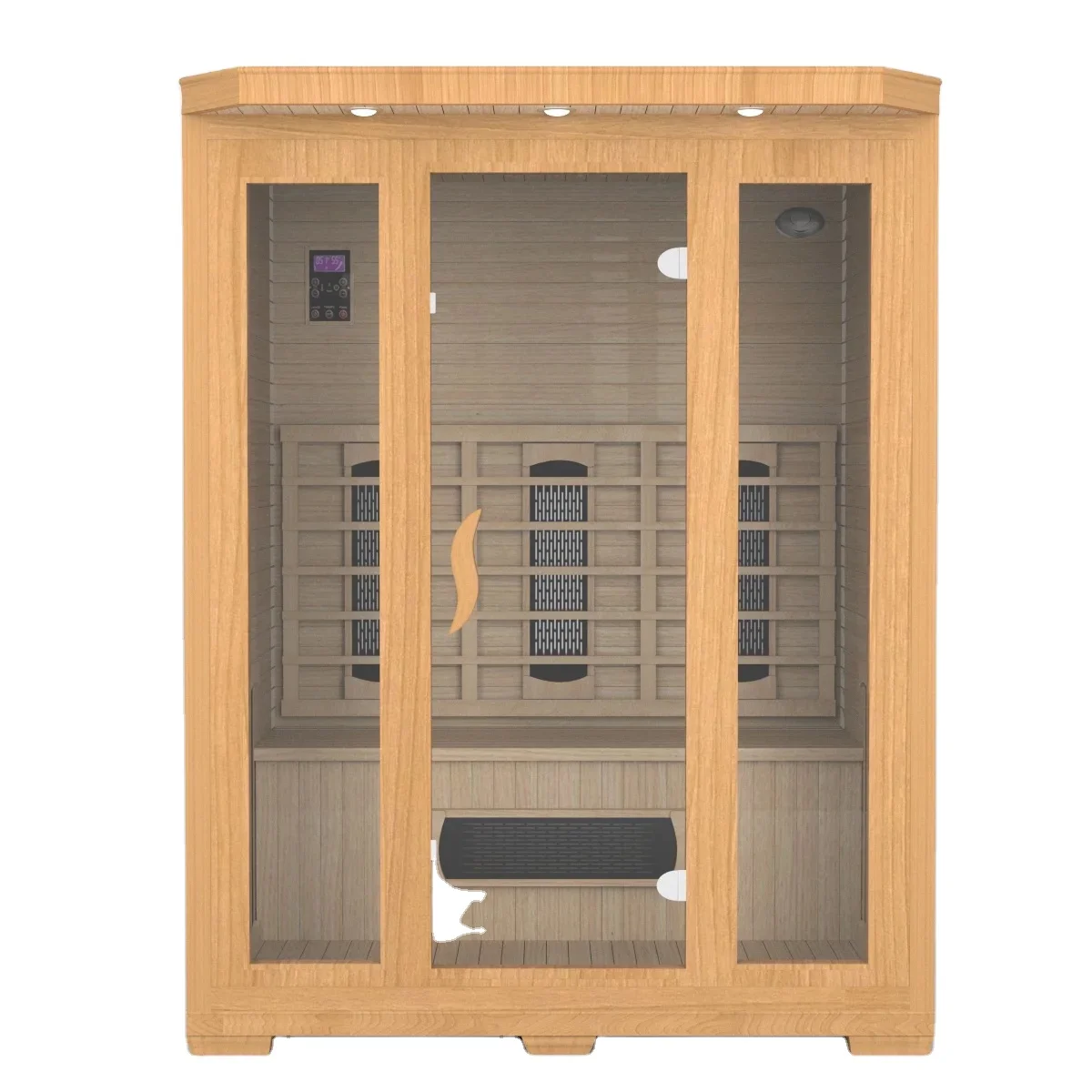 Factory price red ceder dry sauna wood far infrared sauna 3 person suna room sauna with heater