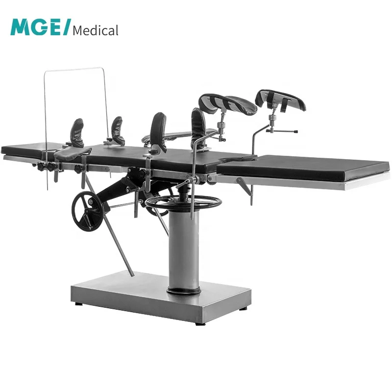 MEDIGE Multi Purpose Steel Manual Orthopedic Operation Bed Surgical Operating Theater Table Operation Table