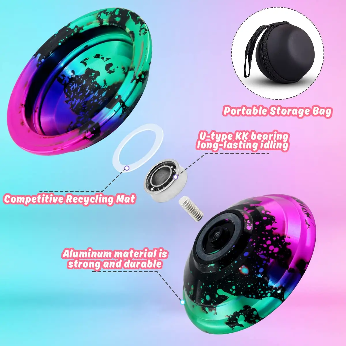 FETESNICE металла йо-йо unresponsible Magic Yoyo Игрушка Бабочка алюминий йо-йо профессионалов йо-йо мяч рождественский подарок