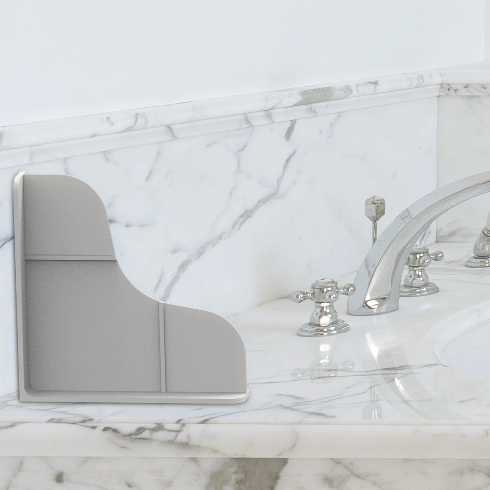 Restroom Bathroom Bath Tub Corner Bathtub Splash Guads Shower Splash Guard