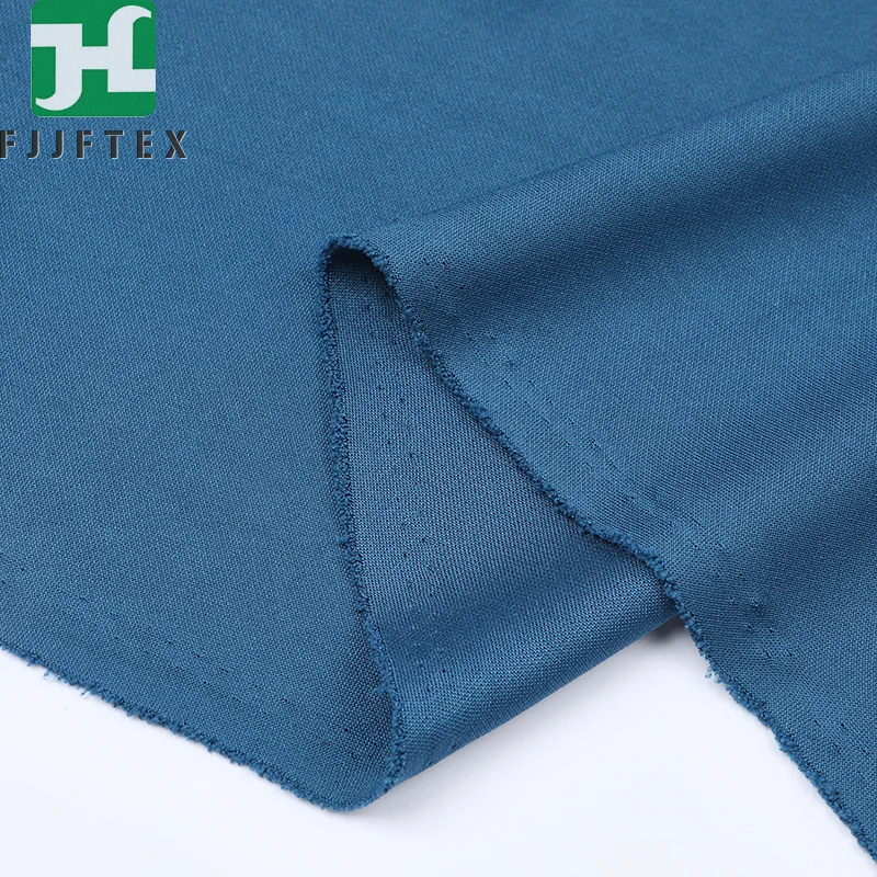 Free Sample Solid 100% Polyester interweave fabric Blue 250gsm 180cm roma jersey fabric