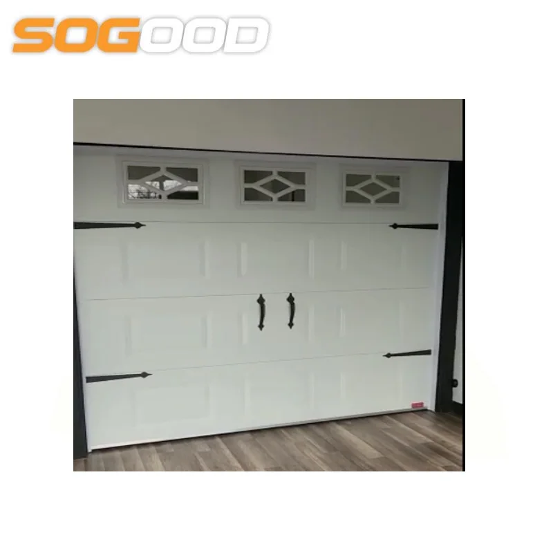 40mm thickness polyurethane foam inside electric steel garage door