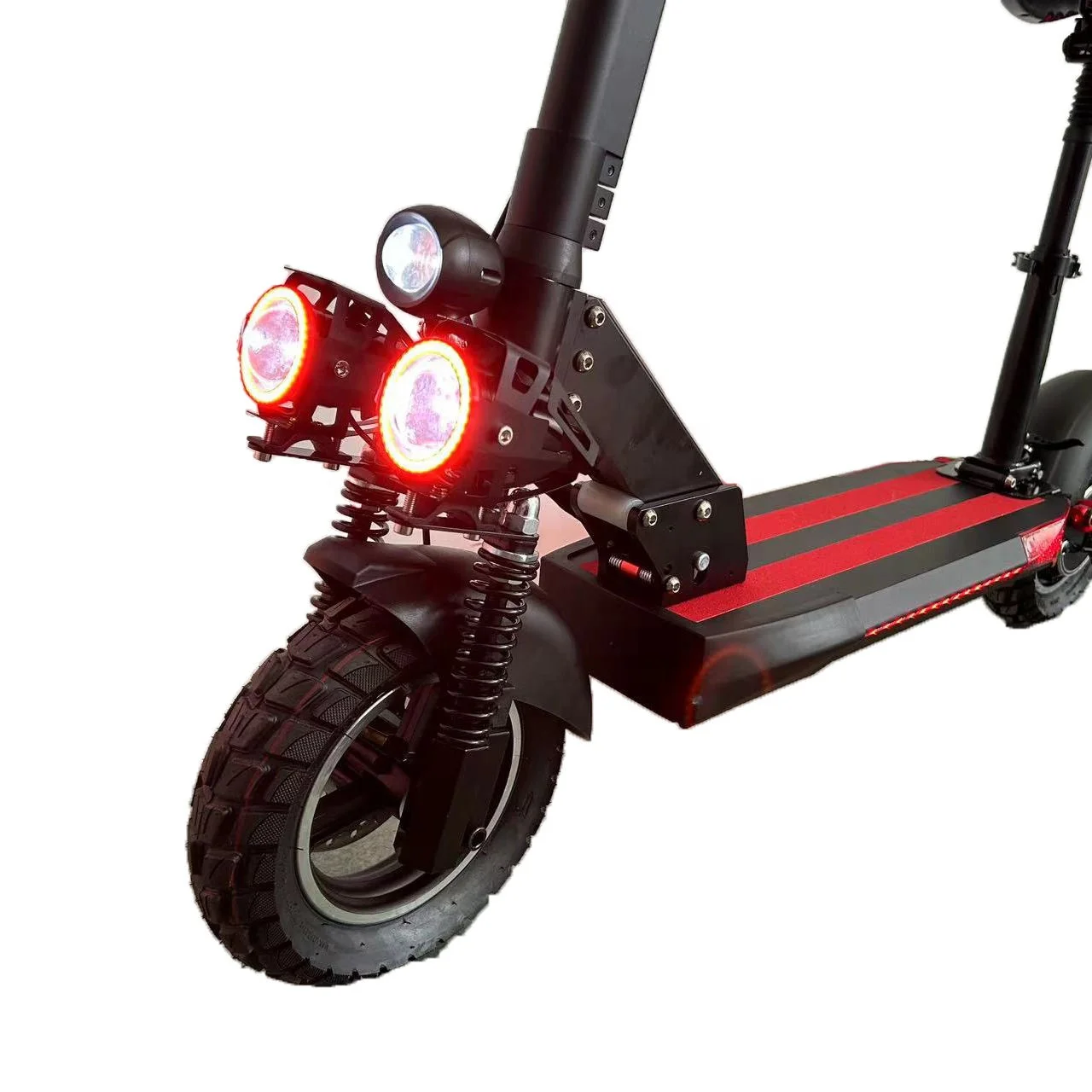 Double Flashing Light Electric Scooter Removable Seat Front Double Shock Absorber For Adult