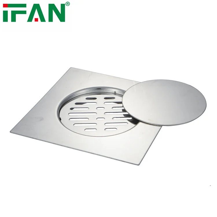 IFAN New Superb Quality Floor Drain Strainer Water Bathroom Plumbing Fitting Stainless Steel Floor Drain