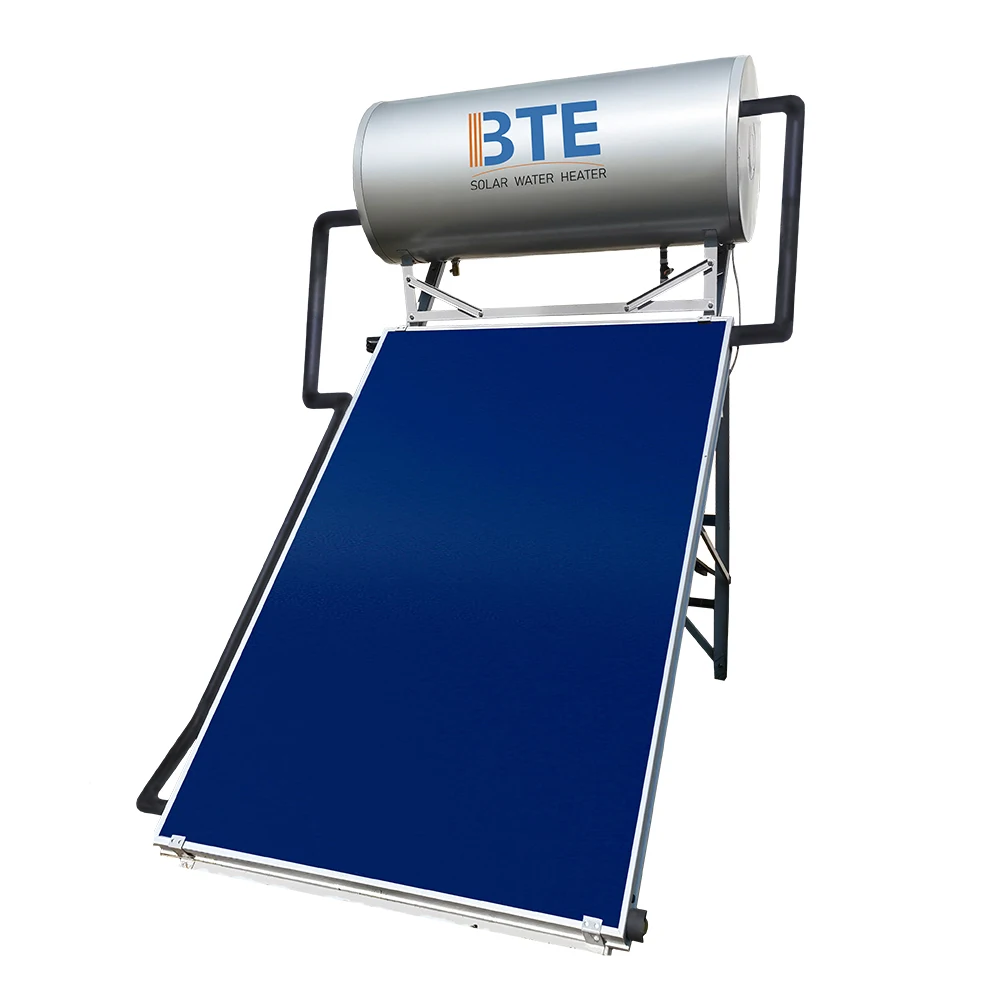 BTE 200 liter 300 liter Flat Plate Pressured Solar Water Heater Price for home
