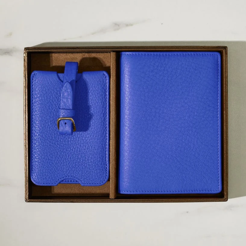 Document Organizer Card Case Customize Logo Pu Leather Travel RFID Blocking Passport Holder Cover