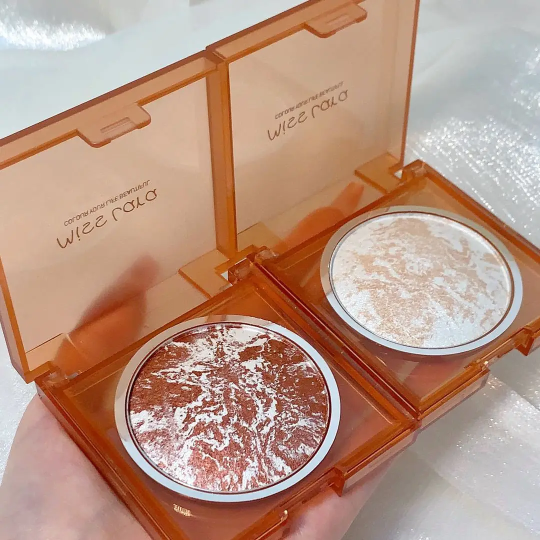 Private label 3 color highlighting powder powder to brighten the face glitter lasting waterproof custom logo maquillaje barato