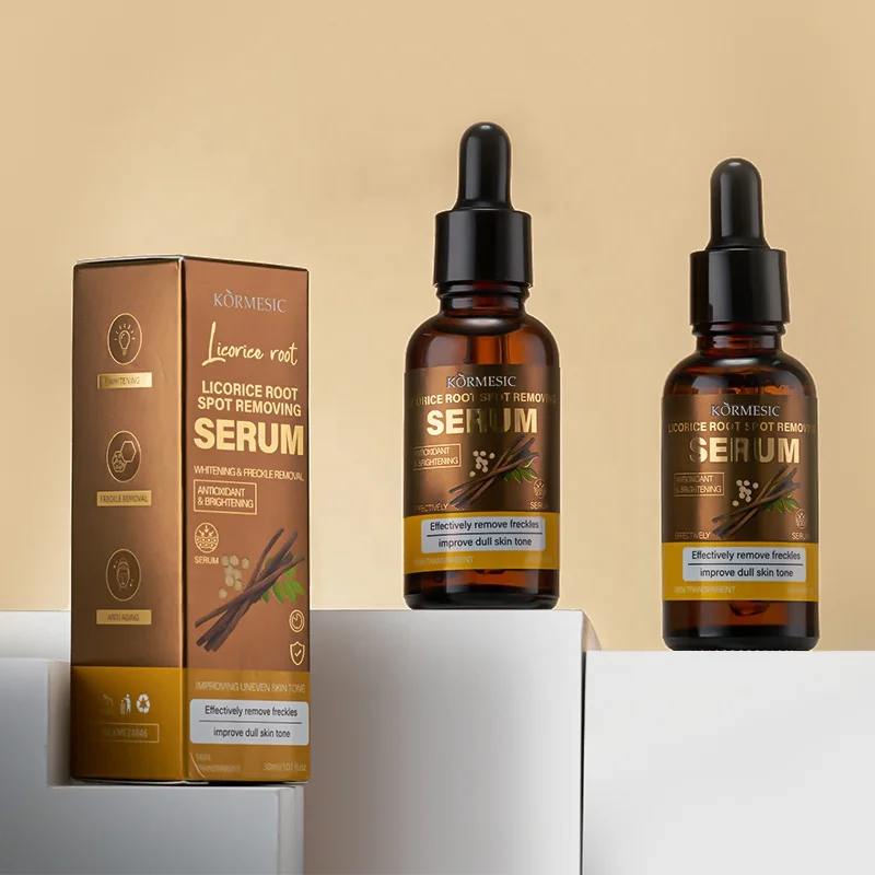 KORMESIC OEM Private Label Licorice root Spot Removing facial Serum