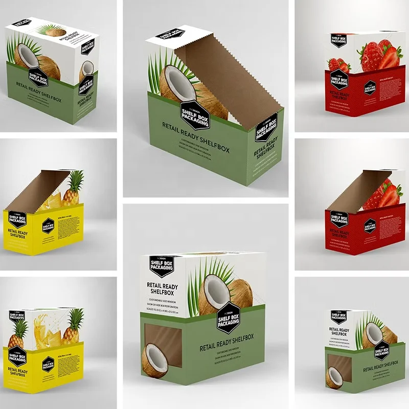 Holidaypac Custom Cardboard Sachet Dispenser Box Mylar Bag Oil Dropper Perforated Counter Paper Display Box With Tear Off Line