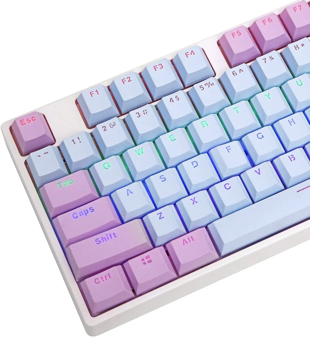 Factory Custom 104 Keys Keycaps Mechanical Keyboard Double Injection Backlit Keycaps