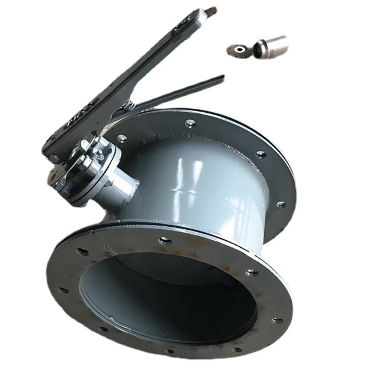 Large torque electric actuator with flange connection ventilation butterfly valve