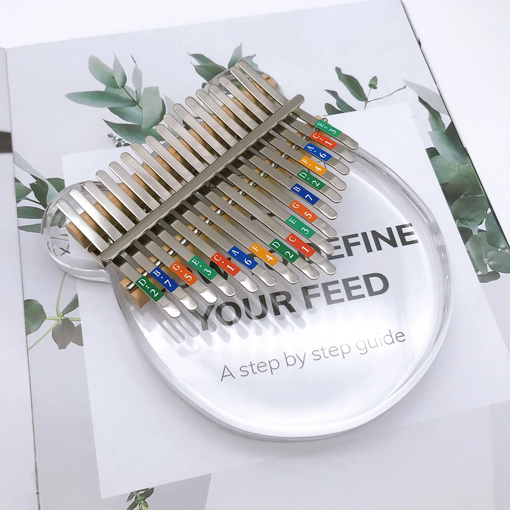 17 Key Kalimba Thumb Piano Notes Stickers Key Decal Musical Instrument Accessories