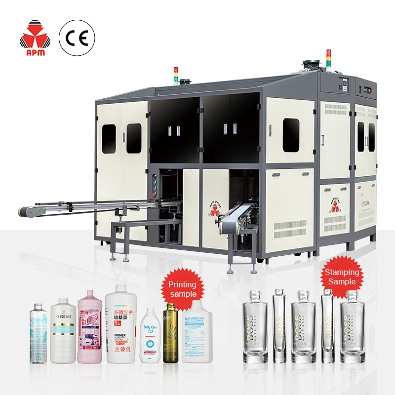 CNC106 Multi-Function plastic bottle screen printer auto silk screen printing machine glass bottle hot foil stamping machine