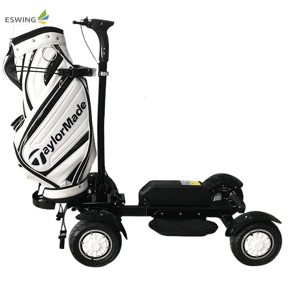 single seat electric golf cart 4 wheels motorized 2400W golf mobility scooter mini golf trolley for adults