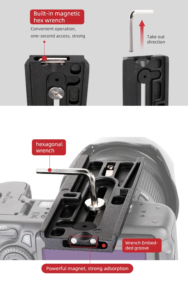 Coman new product BMQ5S wholesale factory lightweight quick release plate compact