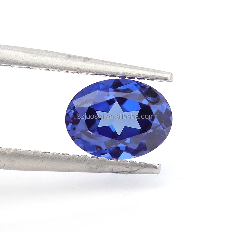 Laboratory Make Transparent Vivid Blue Oval Cut Lab Grown Sapphire Luxury Custom for Jewelry Making Stone Price Per Carat