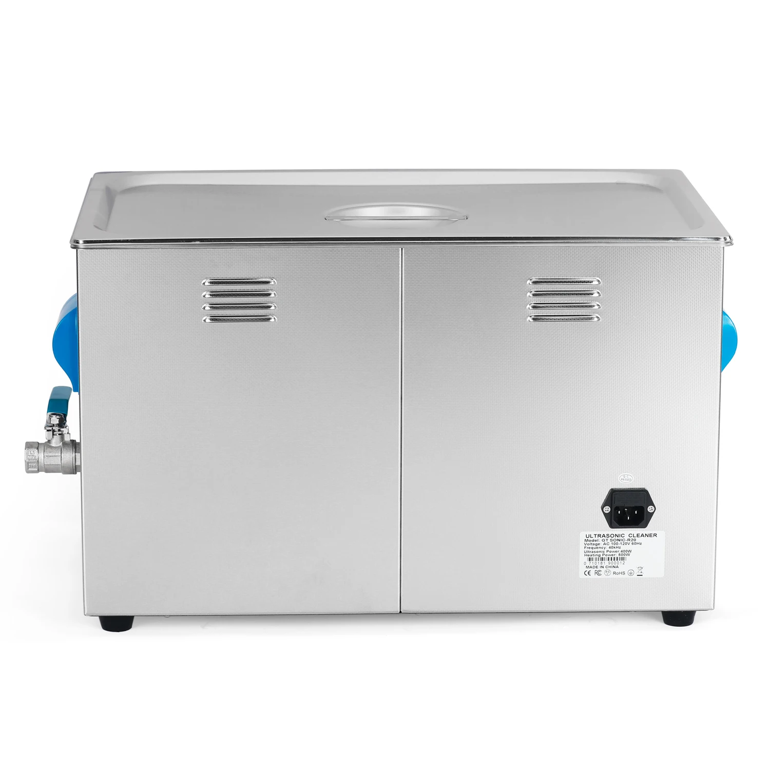 20L Dental Instrument Ultrasonic Cleaner Ultrasonic Dish Cleaner With Basket Heater Timer