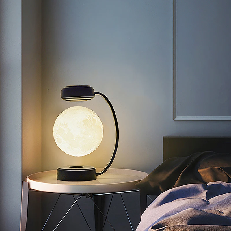 Suspended celestial sphere Lunar lifting table light sensor 3D printed night light birthday gifts
