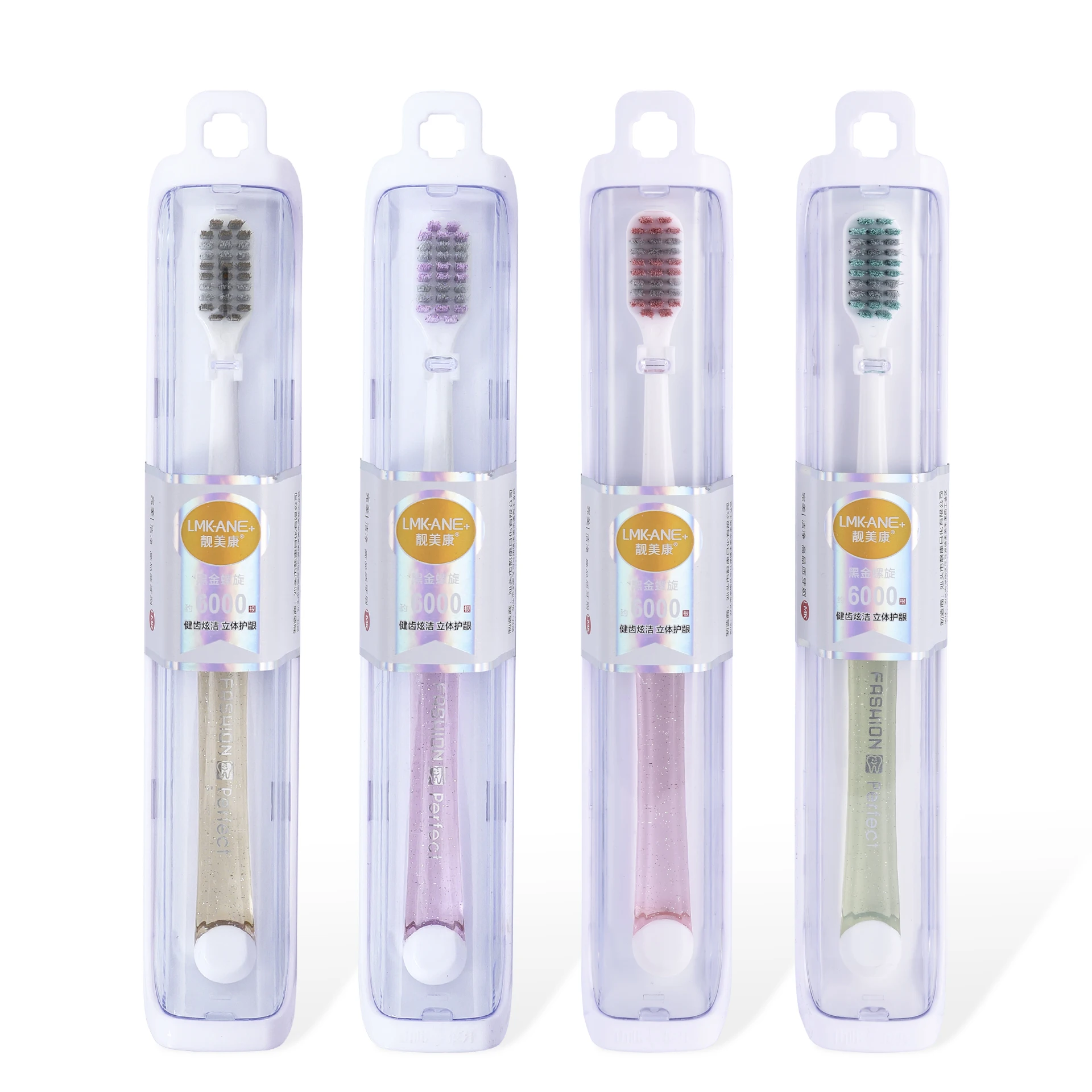 Travel portable soft bristle personalized custom packaging plastic toothbrush no.108