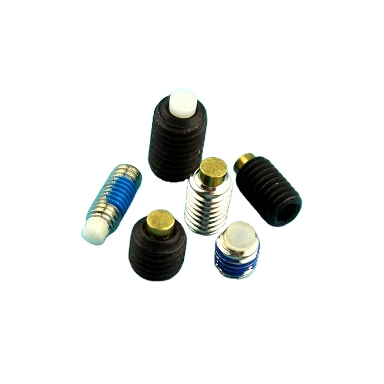 M2 M3 M4 M5 M6 Stainless Steel Green ABS Tip Set Screw Nylon Pitch Grub Screw
