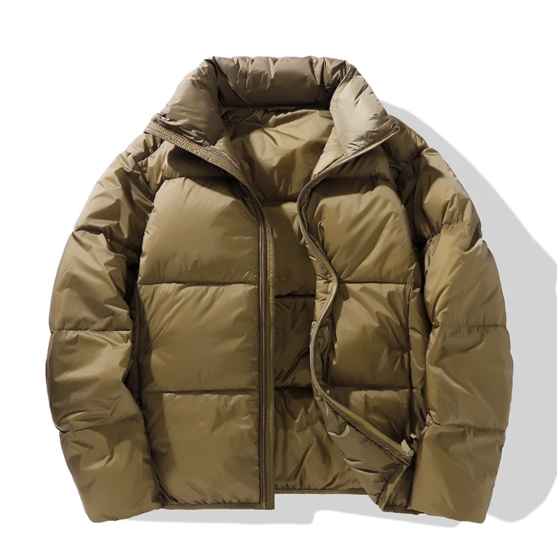 Wholesale Men and Women Light Winter Outdoor Puff Bubble Down Coat Winter Hooded Unisex Waterproof Puffer Jacket