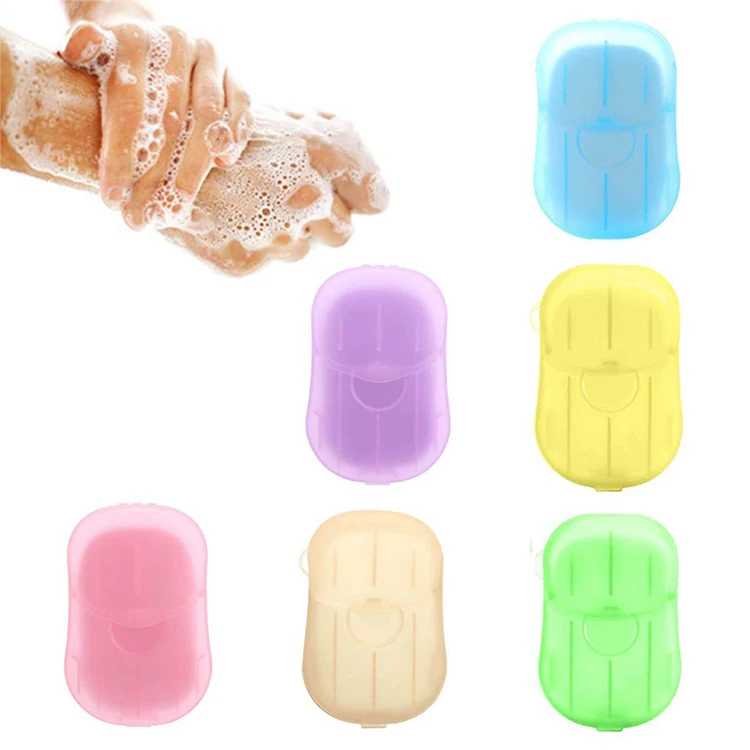 
Eco Friendly Travel Supplies Portable Pocket Soap Paper Mini Washing Paper Soap of Disposable 
