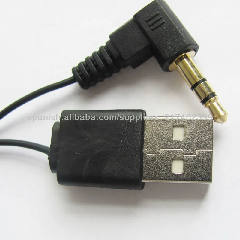 3.5mm Right Stereo Aux To USB 2.0 Cable