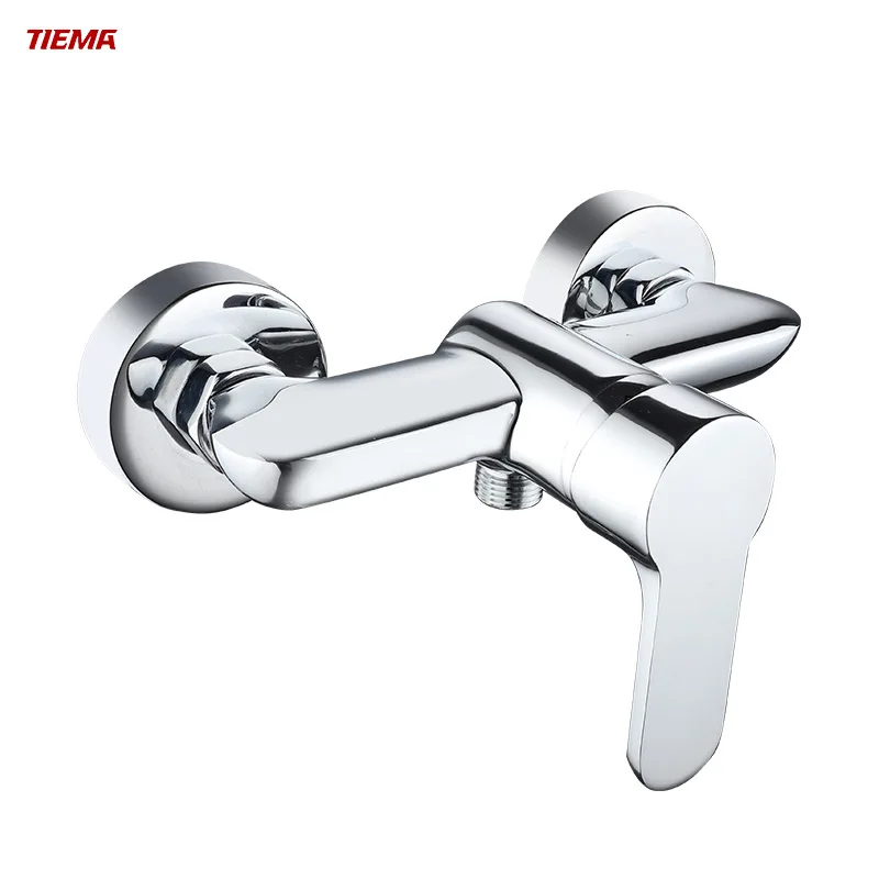 TIEMA High Quality 35mm Ceramic Chrome Contemporary Brass Bath & Shower Head With Faucets