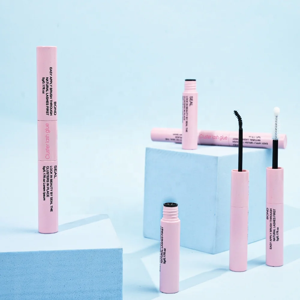 Private Label Waterproof Low Humidity Cluster Eyelash Extension Glue Lash Bond Seal Double Headed Diy Eyelash Extension Glue