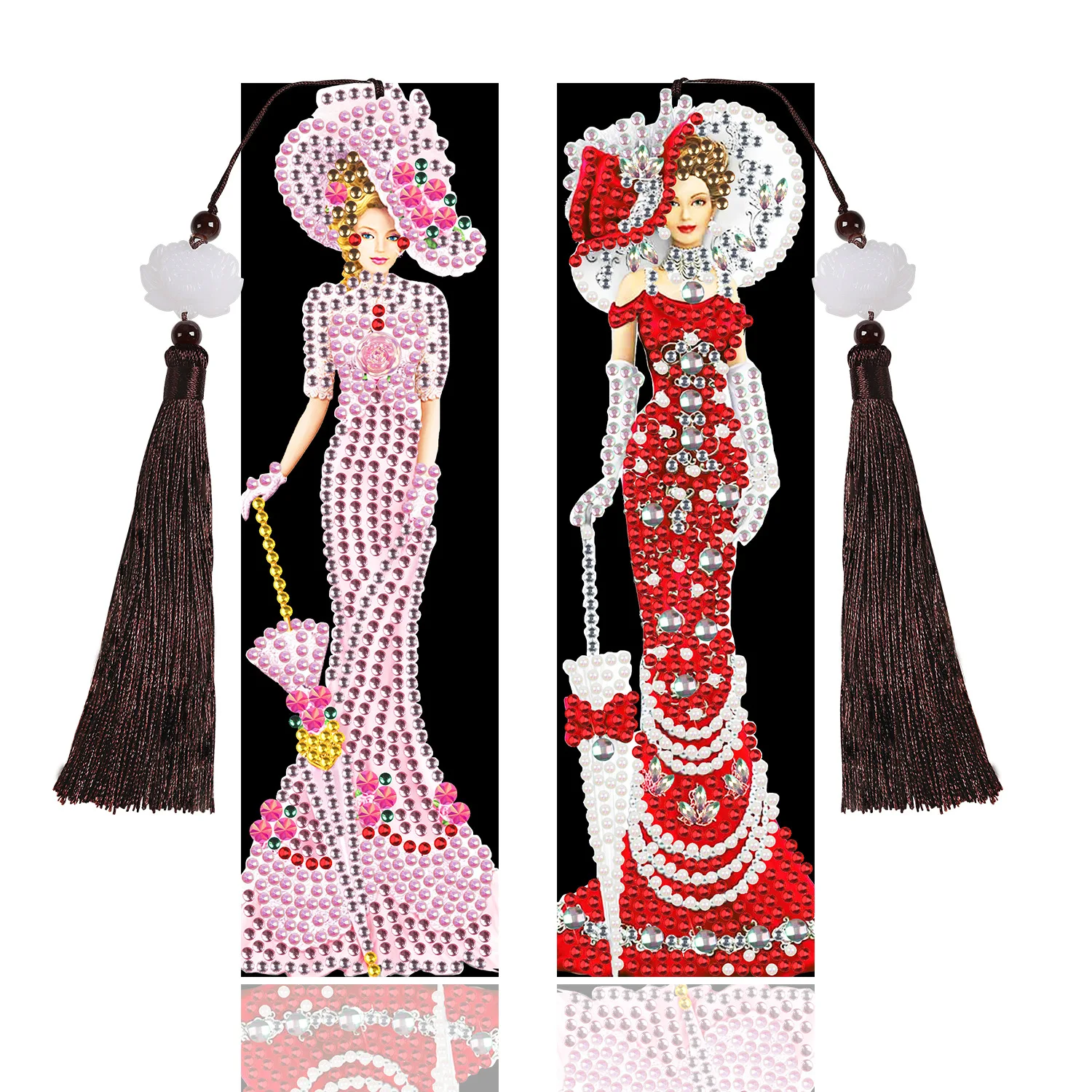 5d diamond painting bookmark lady kit angel crystal drill diy special-shaped drill 6*21cm2 piece set