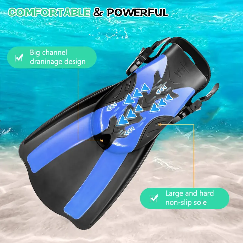 High Quality Scuba Mask Snorkel Diving Mask And Swim Flipper Set Manufacturer